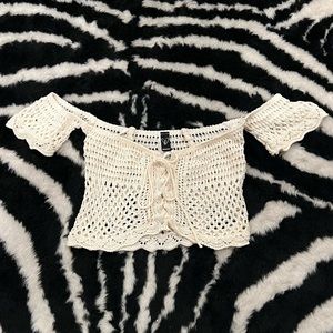 Crochet Off-The-Shoulder Top